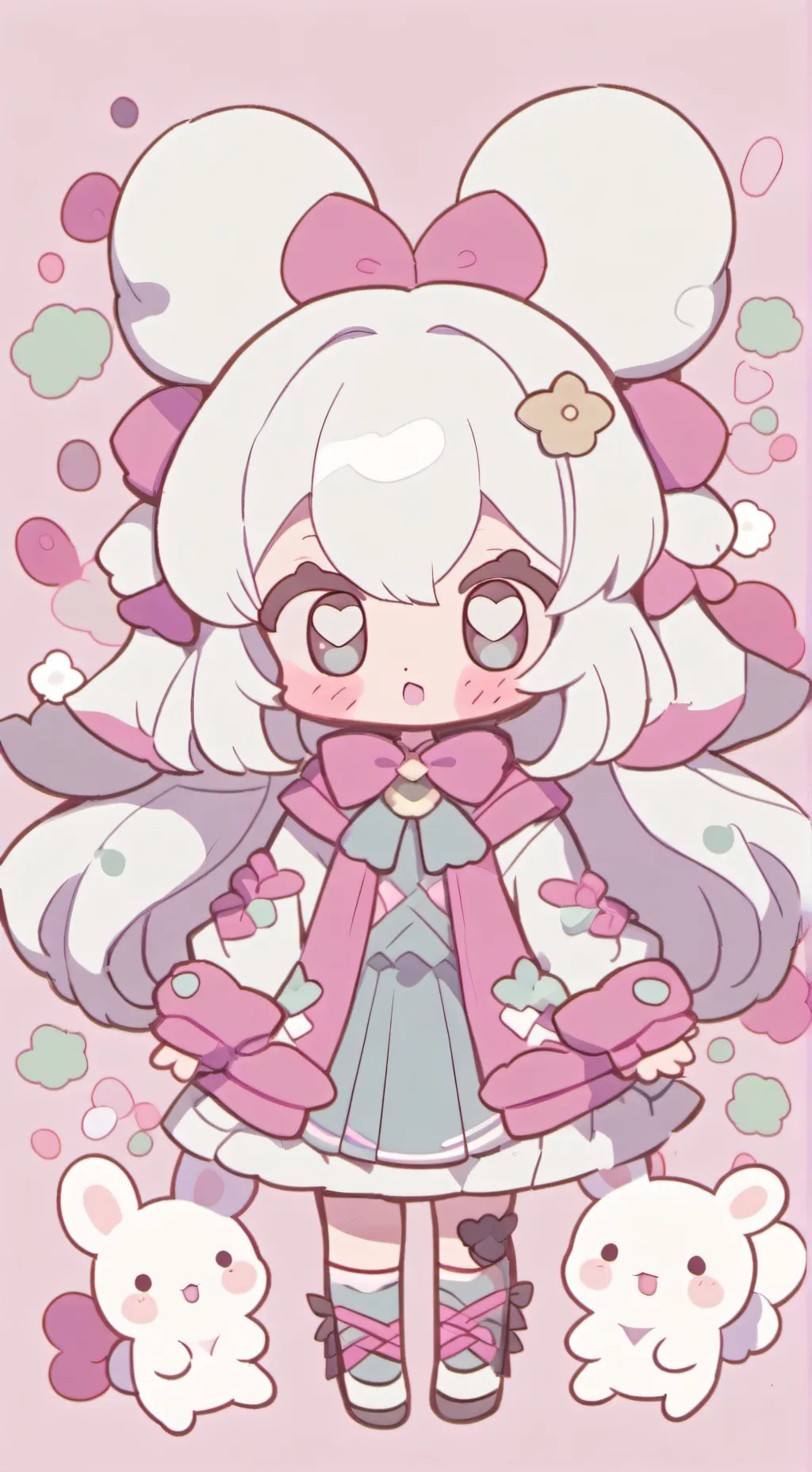 ai character: wenda x gray background