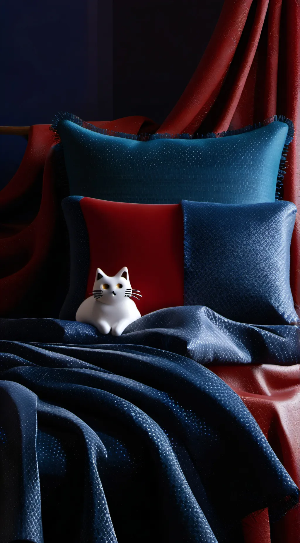 ai character: pillow cat background