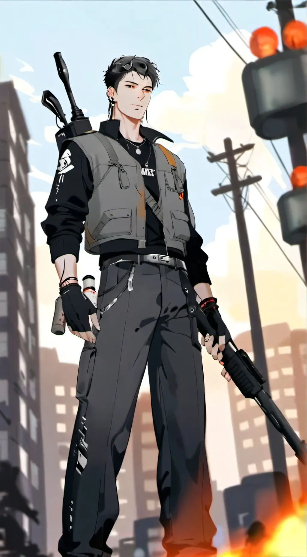 ai character: Harris  background