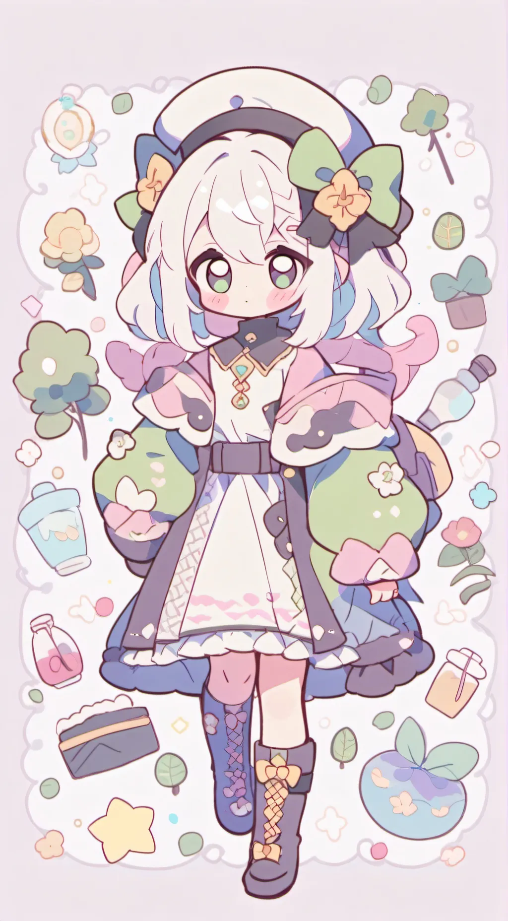 ai character: Durple x Simón background