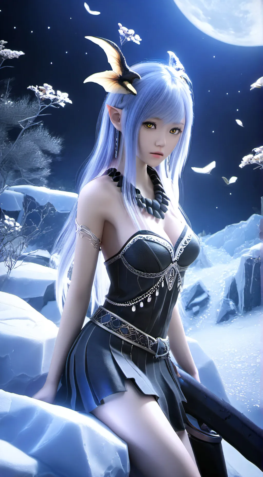 ai character: hungry giant girl background