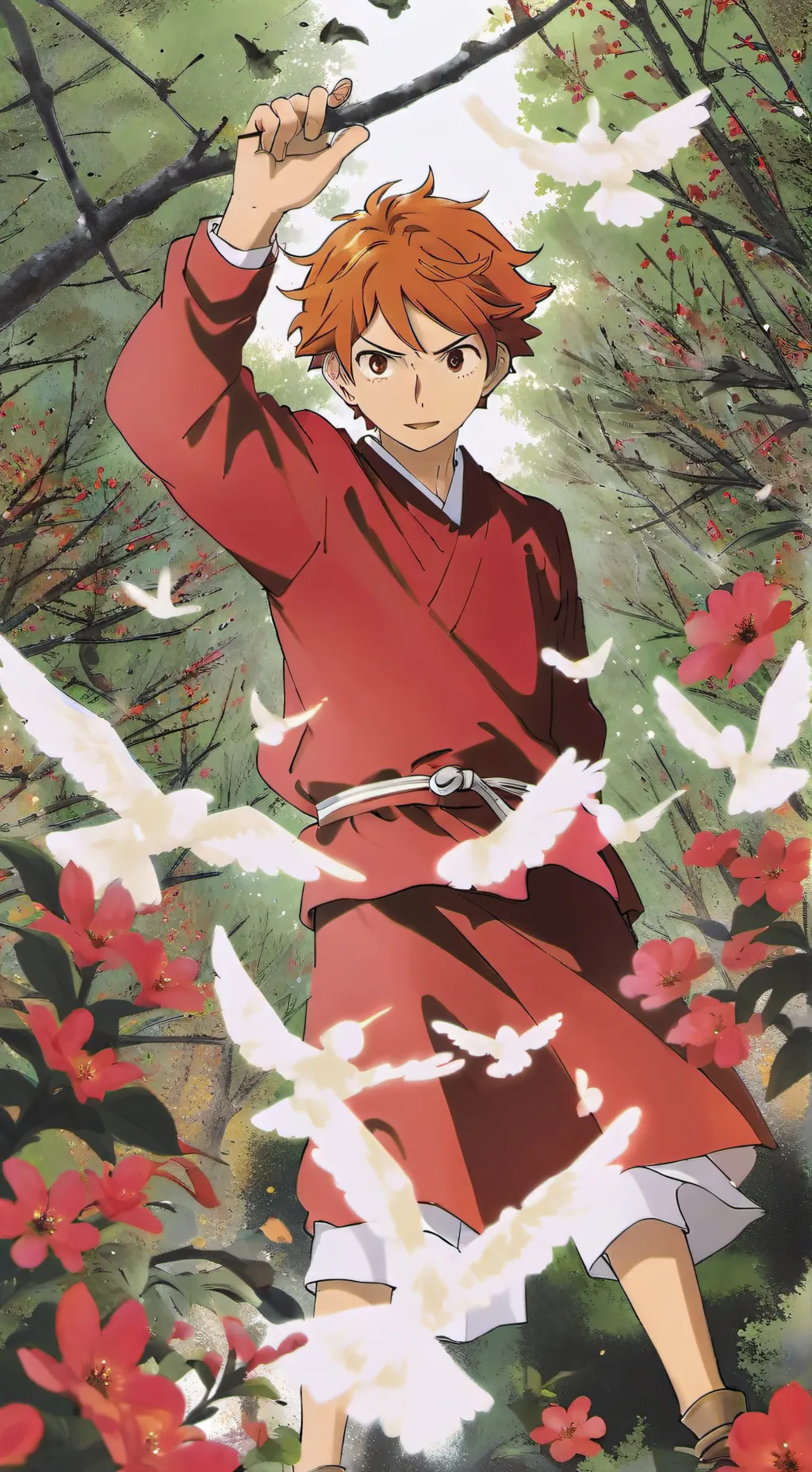 ai character: shoyo Hinata  background