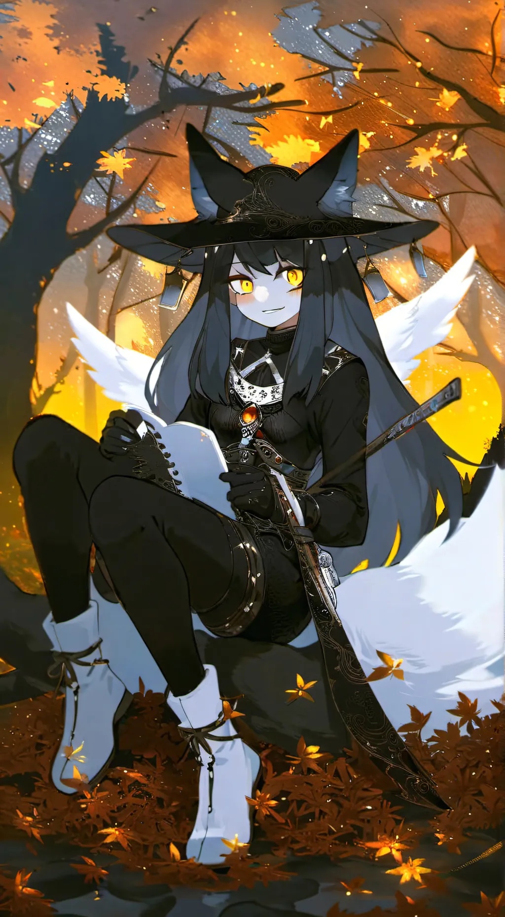 ai character: Miss circle background