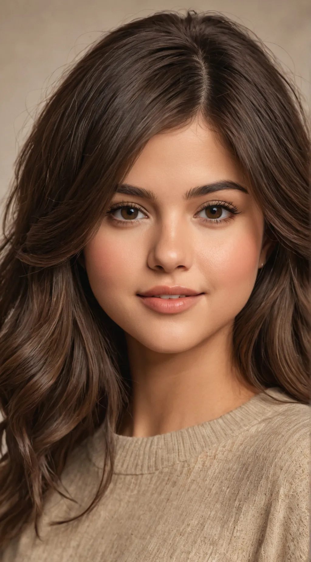 ai character: Selena Gomez background