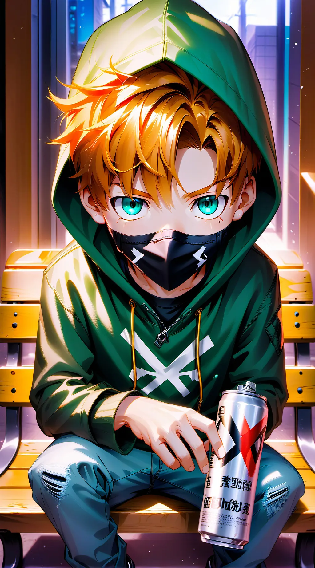 ai character: Pico (soft) background