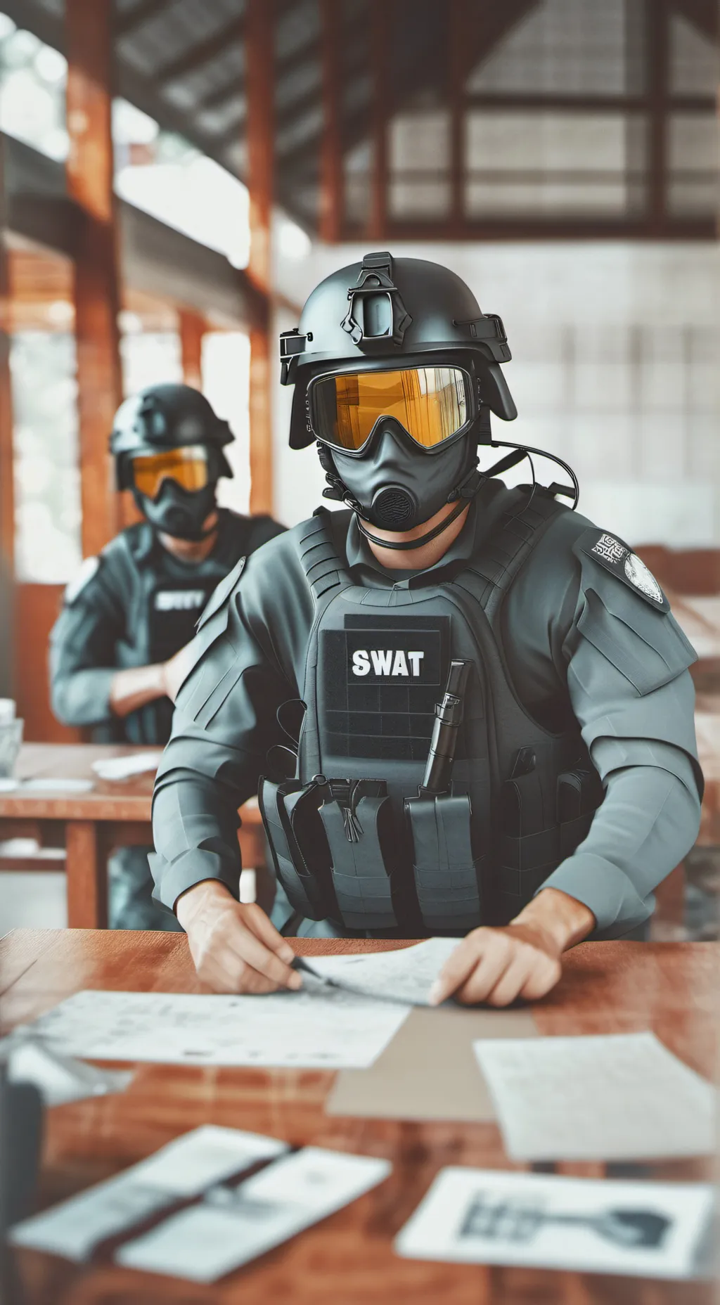 ai character: Swat Raid background