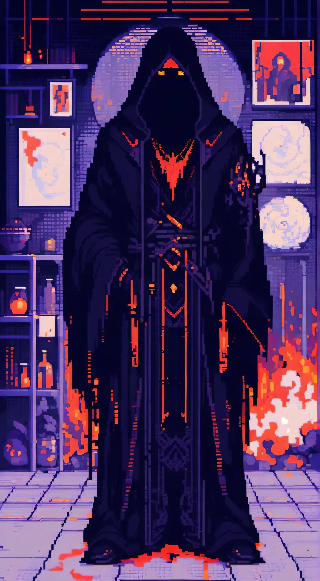 ai character: 666 background