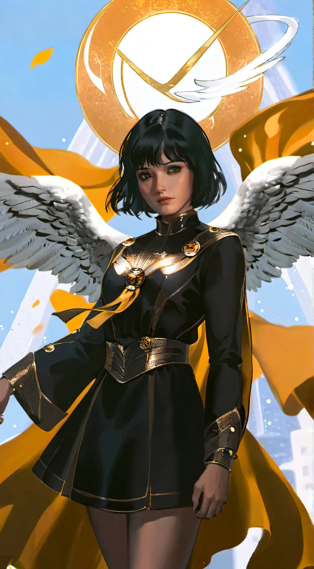 ai character: Elaine belloc  background