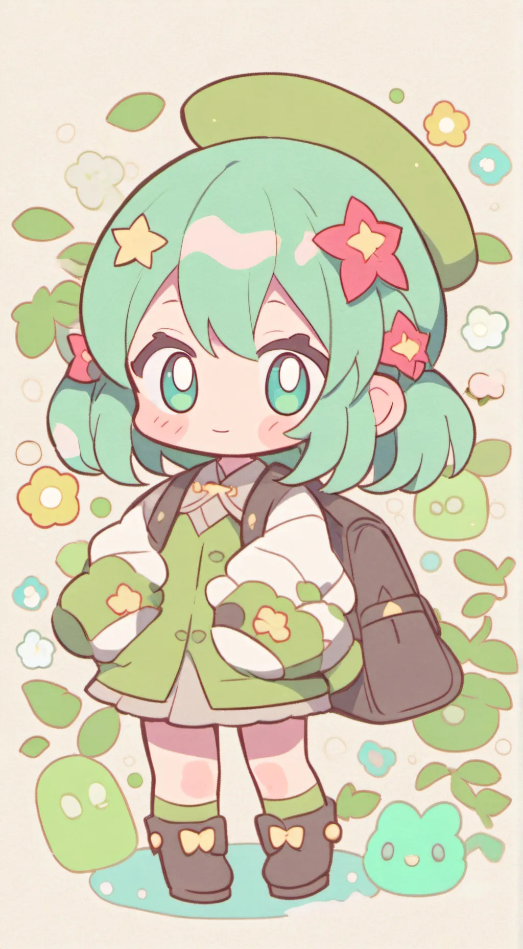 ai character: vee *vor* background
