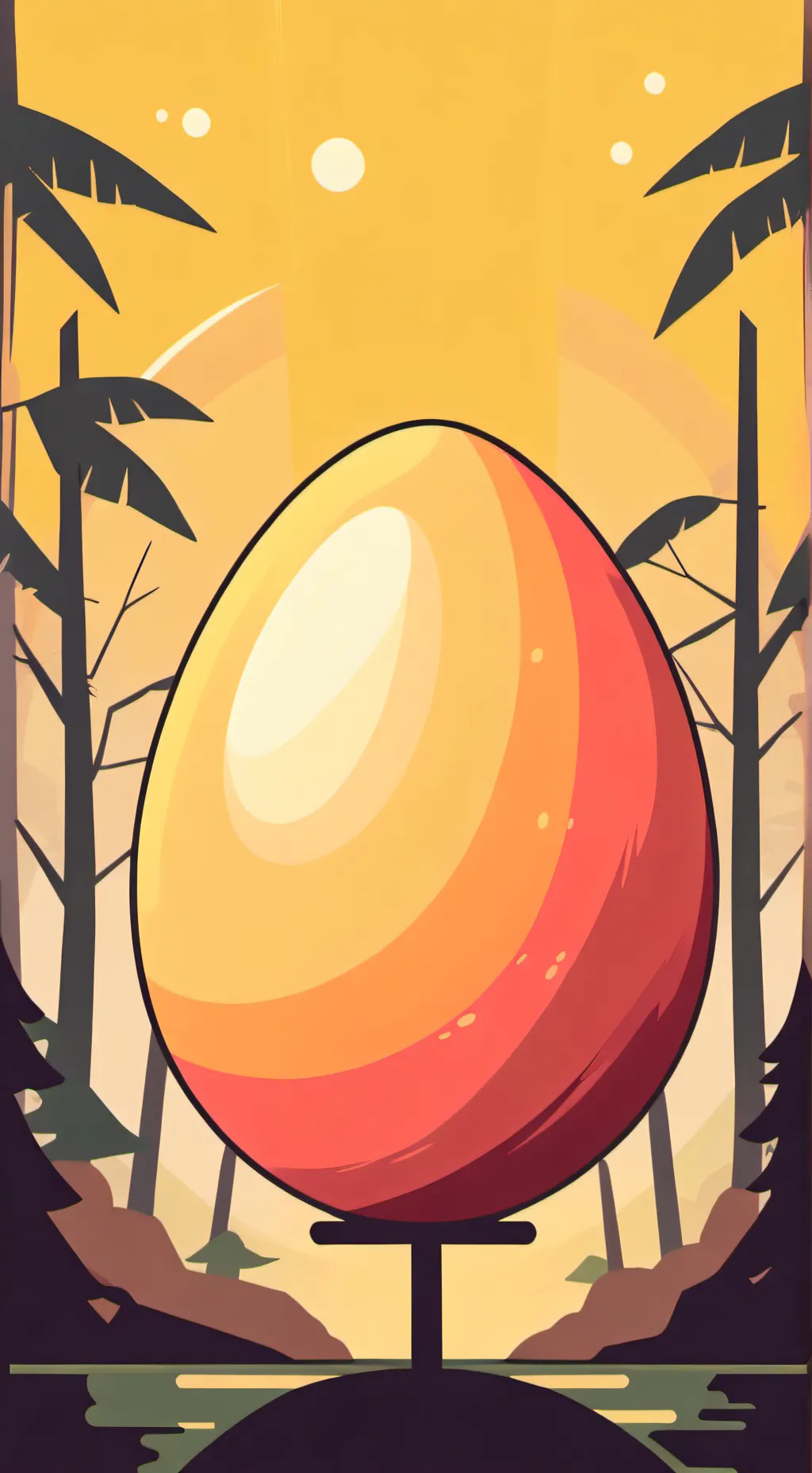 ai character: Egg background