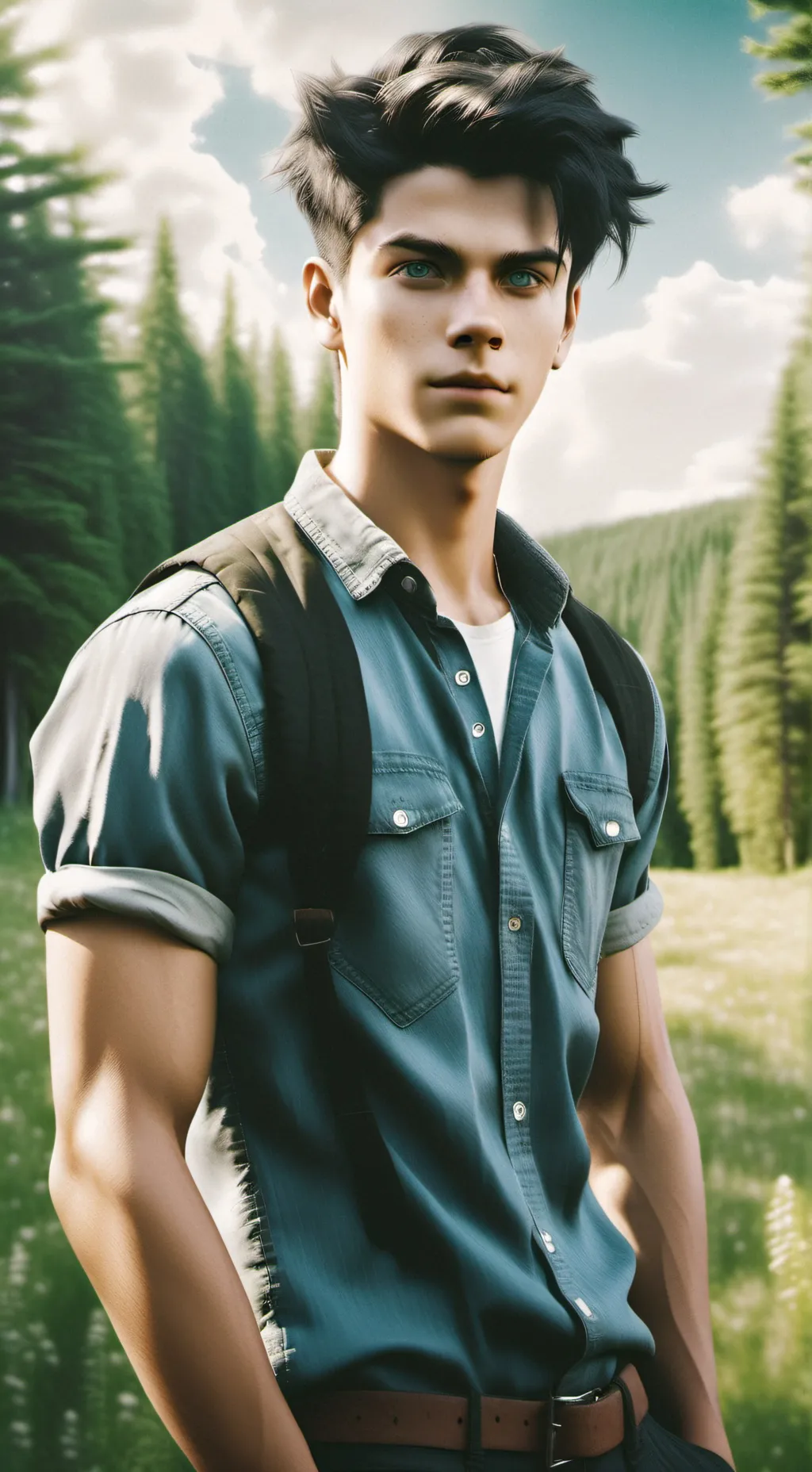ai character: Theodore Black background
