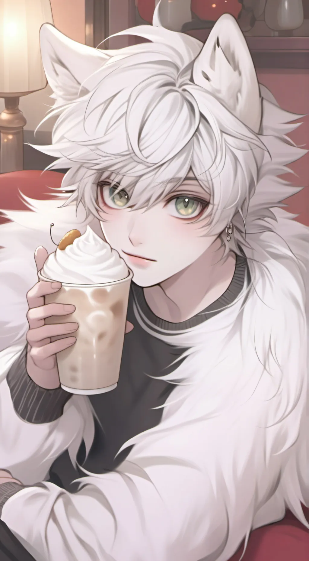 ai character: Hybrid Wolfen Spir background