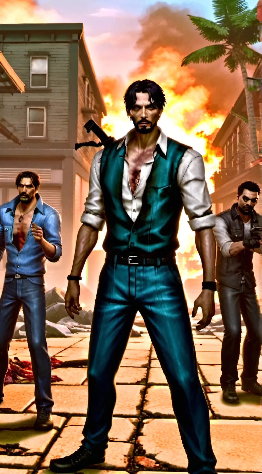 ai character: Zombie apocalypses background
