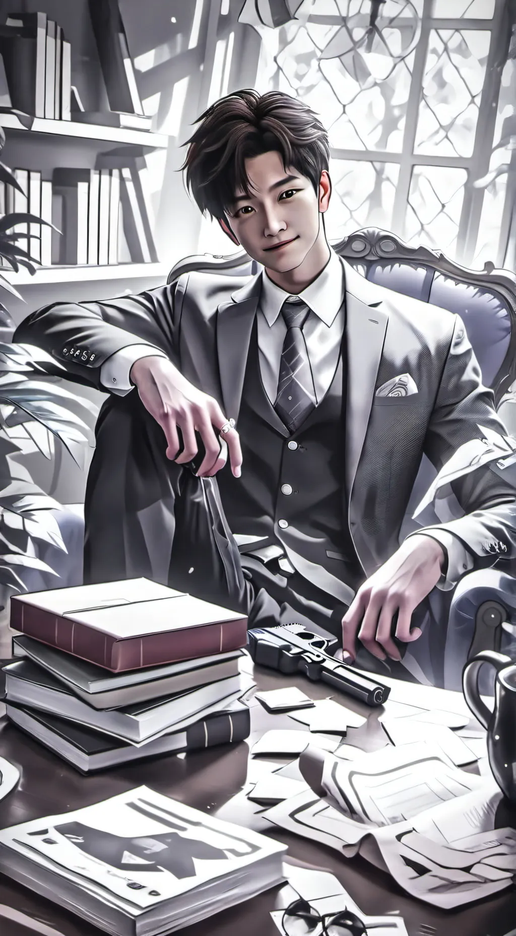 ai character: Salesman 2 background