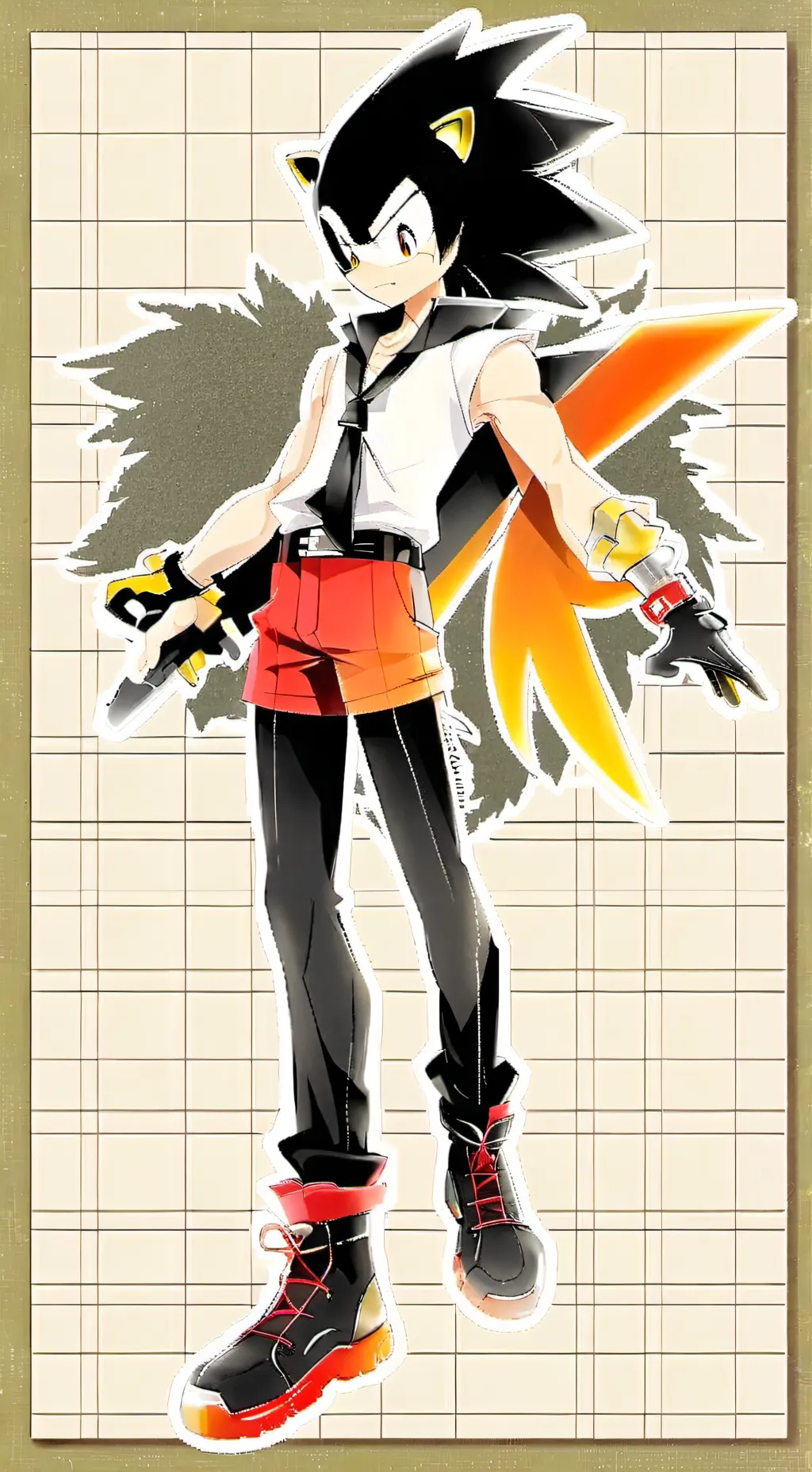 ai character: AtariX sonic AI background