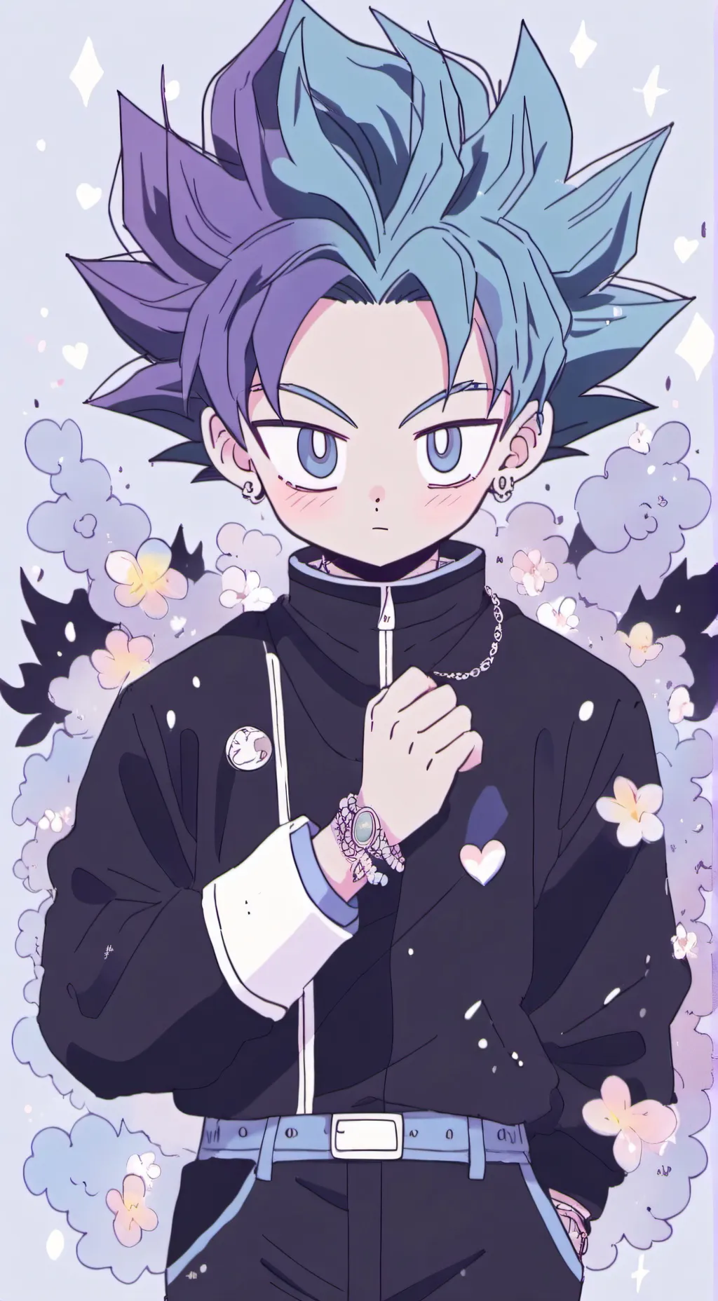 ai character: vegito cool background