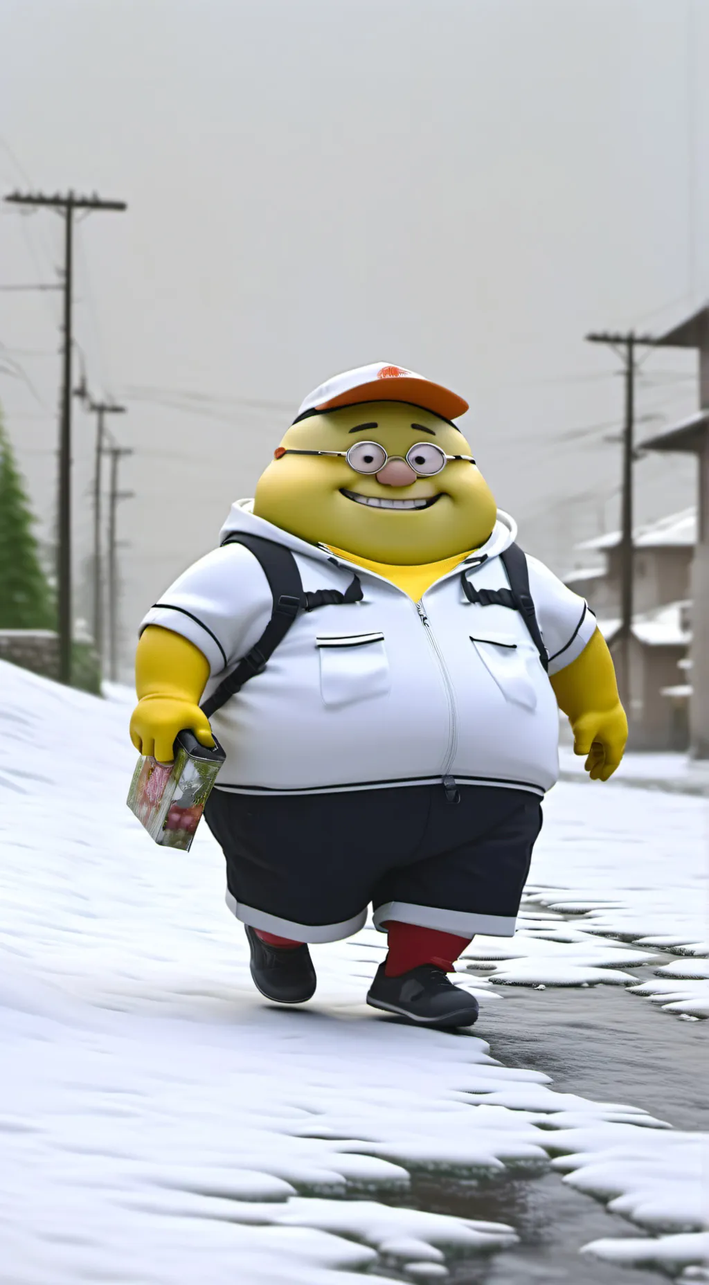ai character: fat girl background