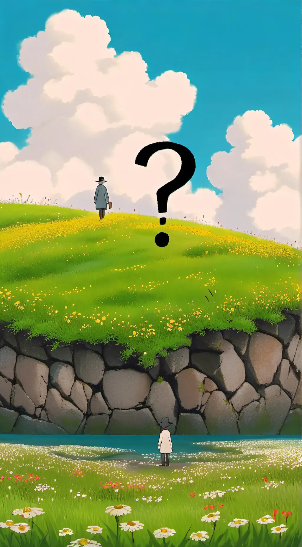 ai character: question background