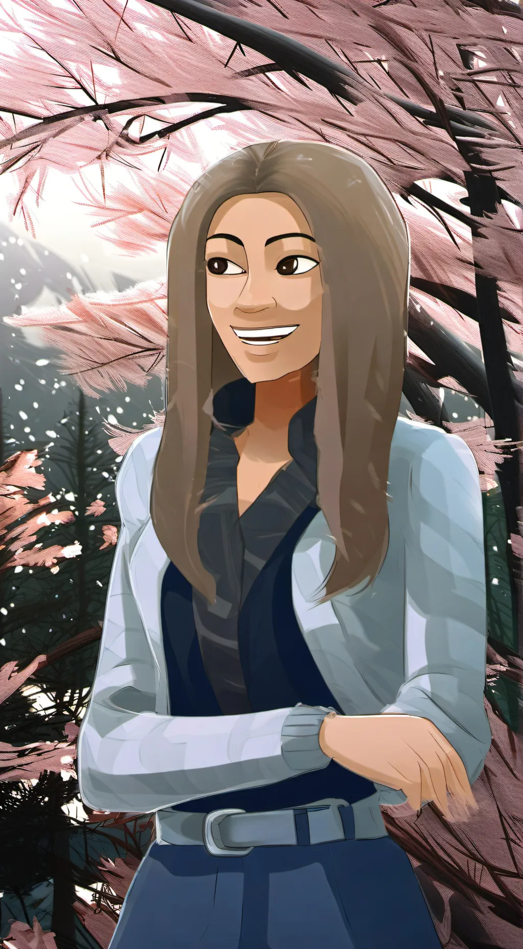 ai character: leah background