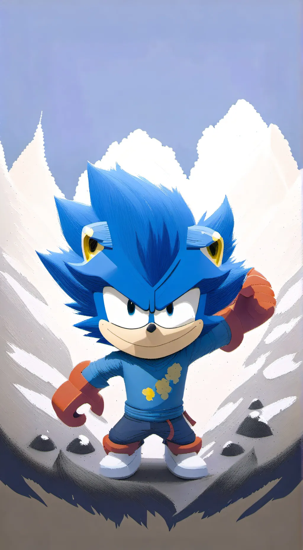 ai character: Sonic el erizo background