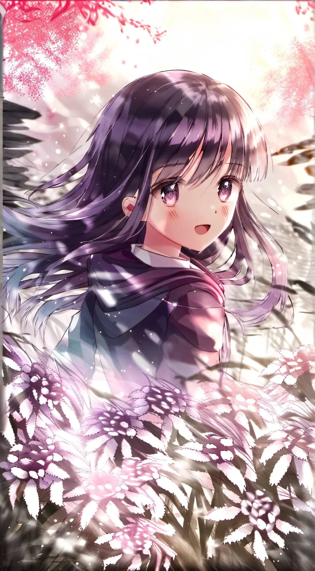 ai character: rose background