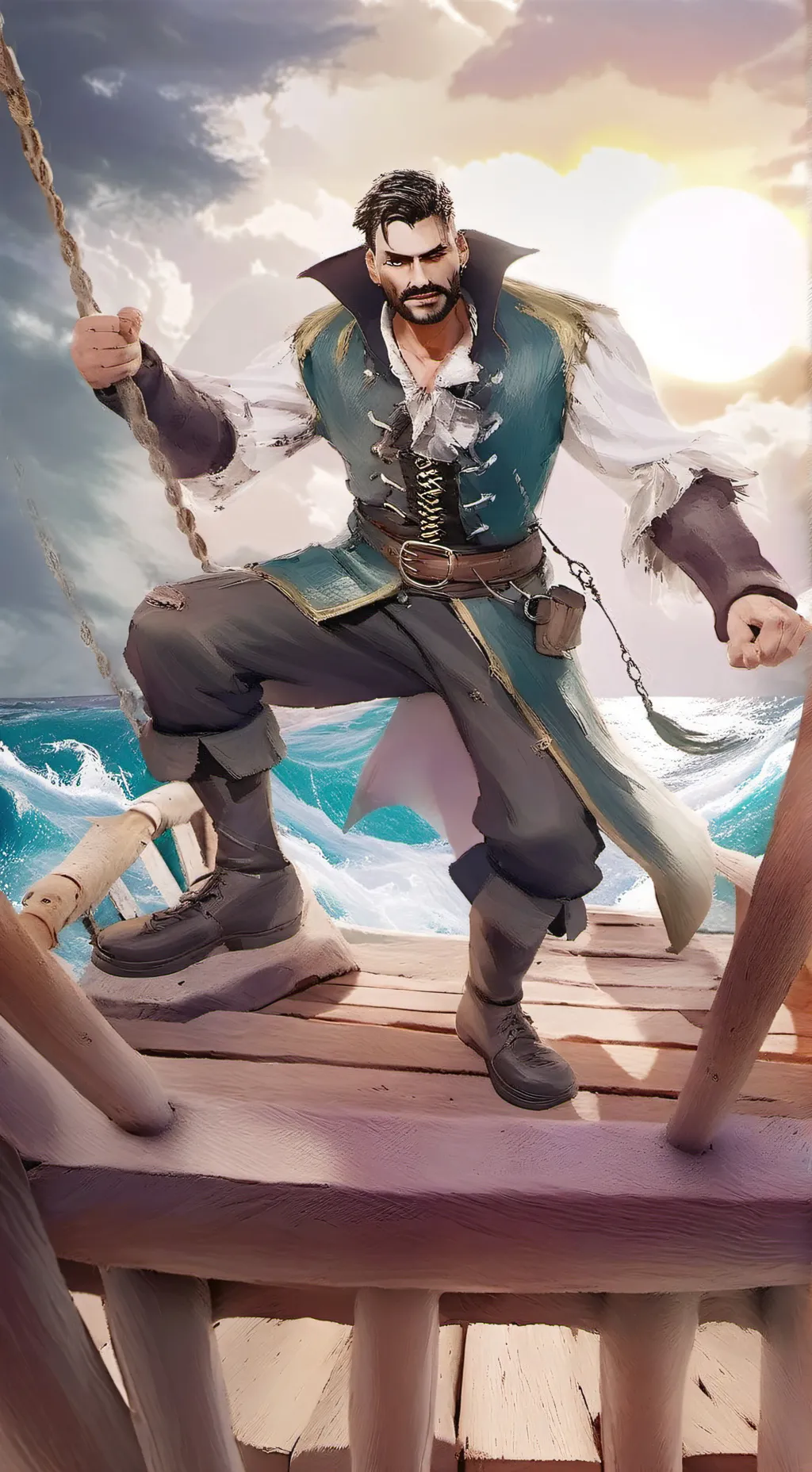 ai character: captain hook  background