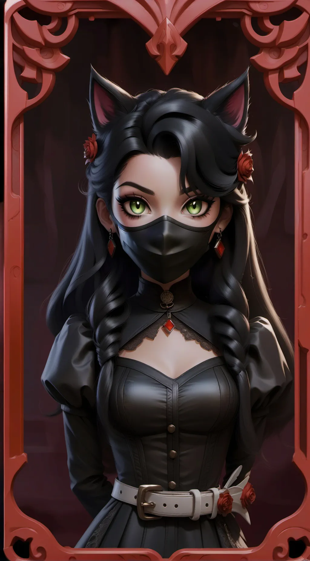 ai character: demon slayer  background