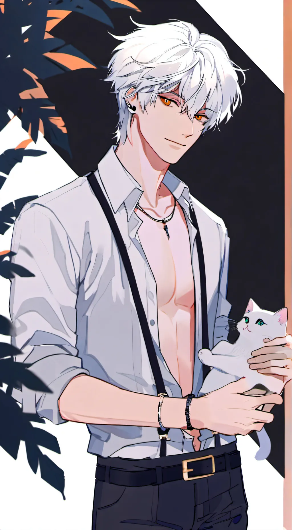 ai character: Leon background