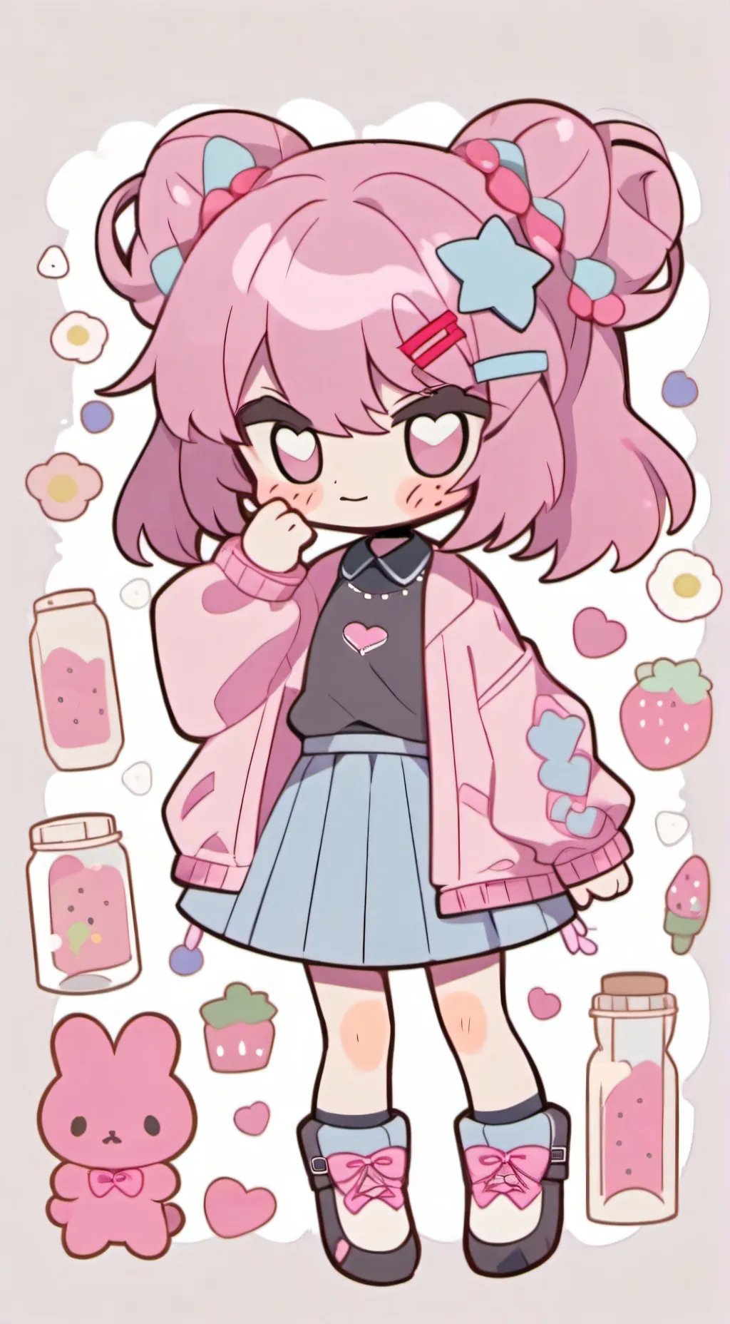 ai character: Natsuki  background