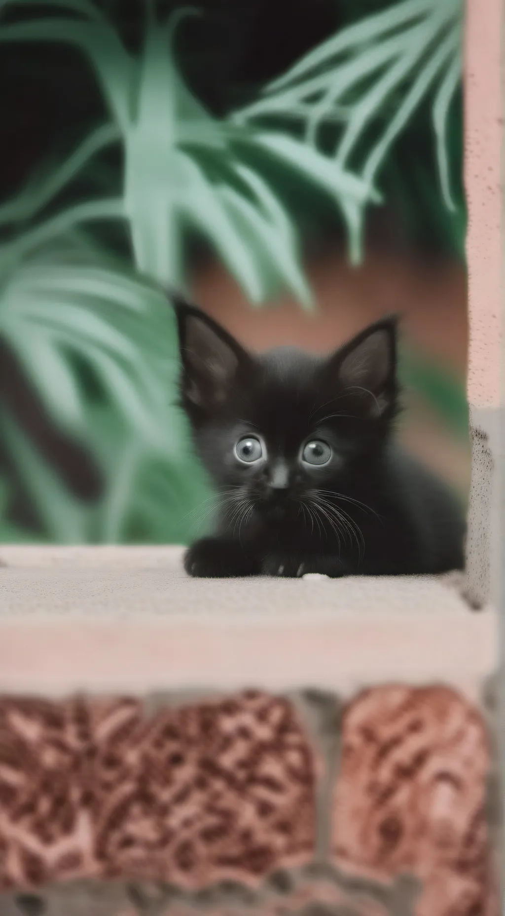ai character: Gatito Negro background