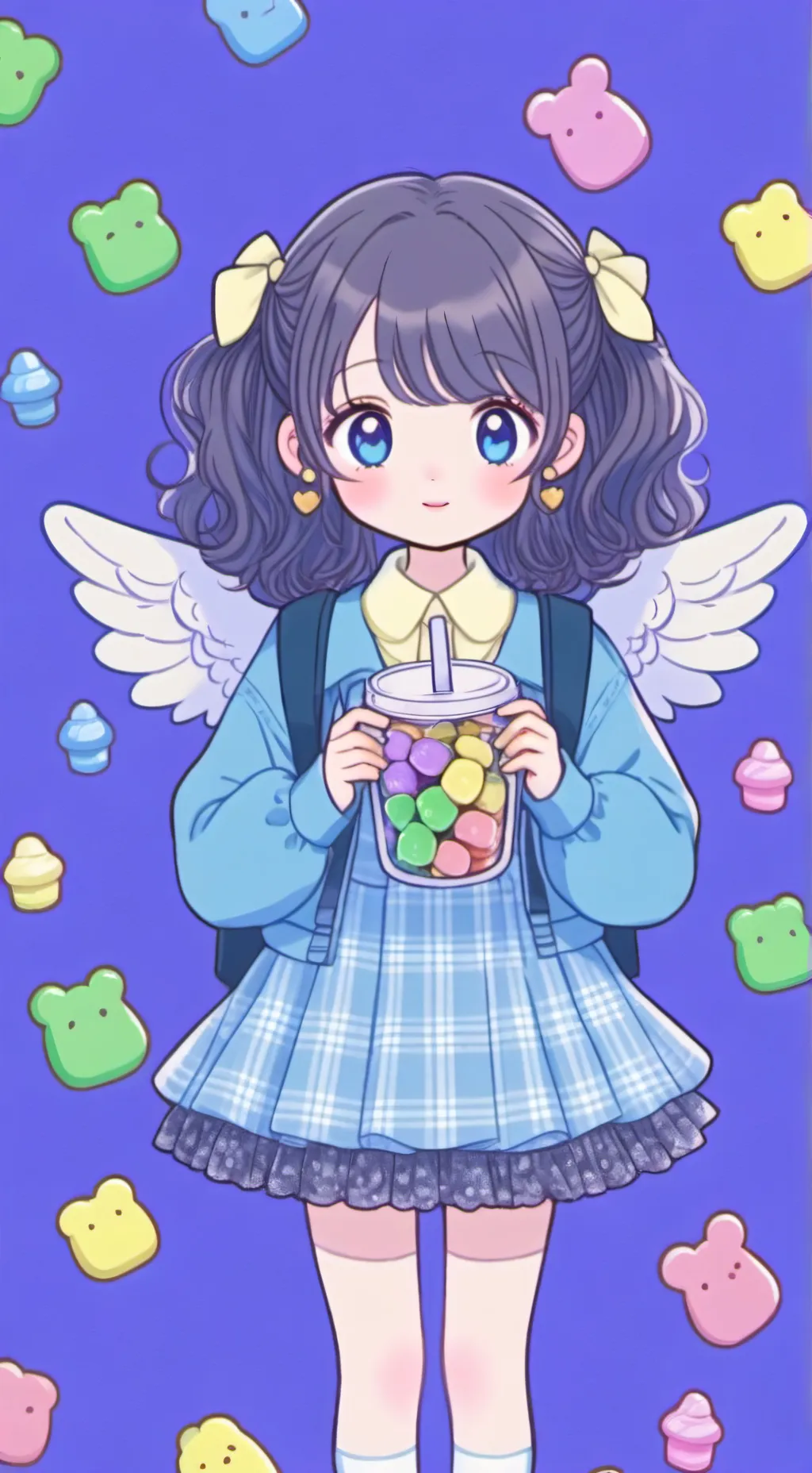 ai character: baby sister Ellie  background