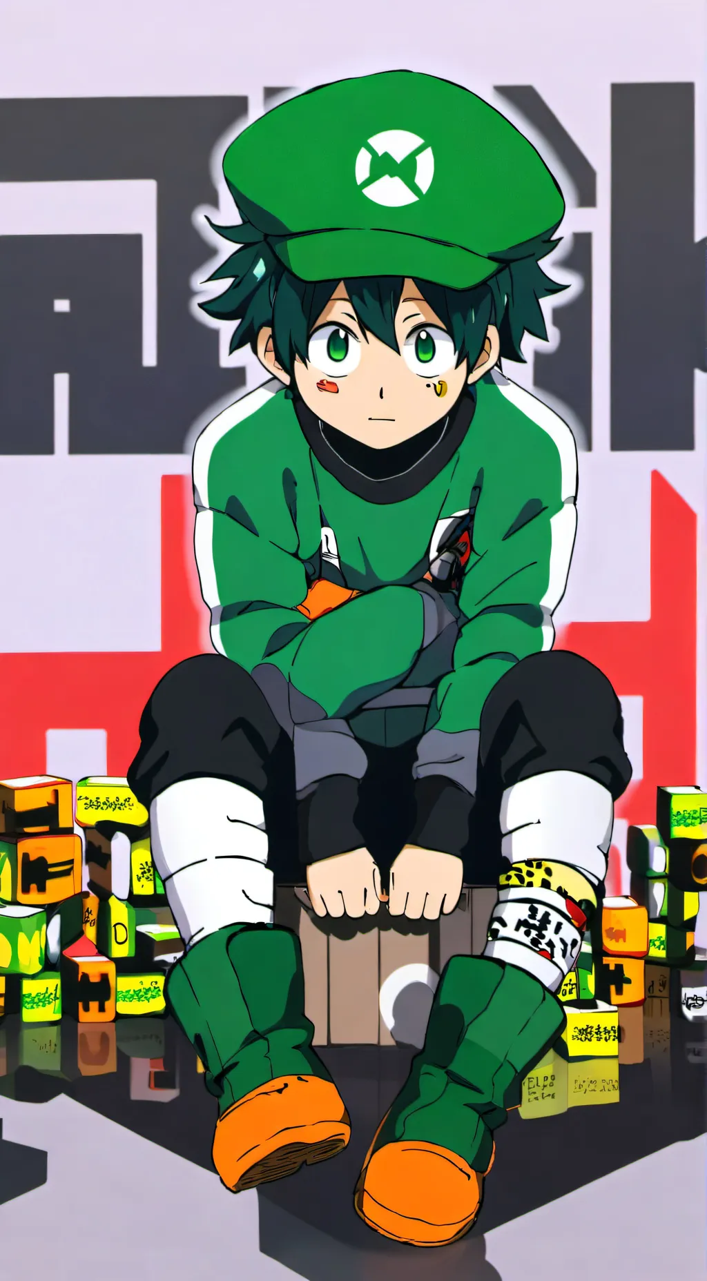 ai character: ♡deku♡ background