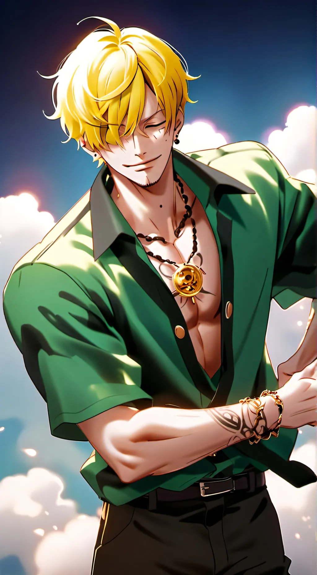 ai character: Sanji background