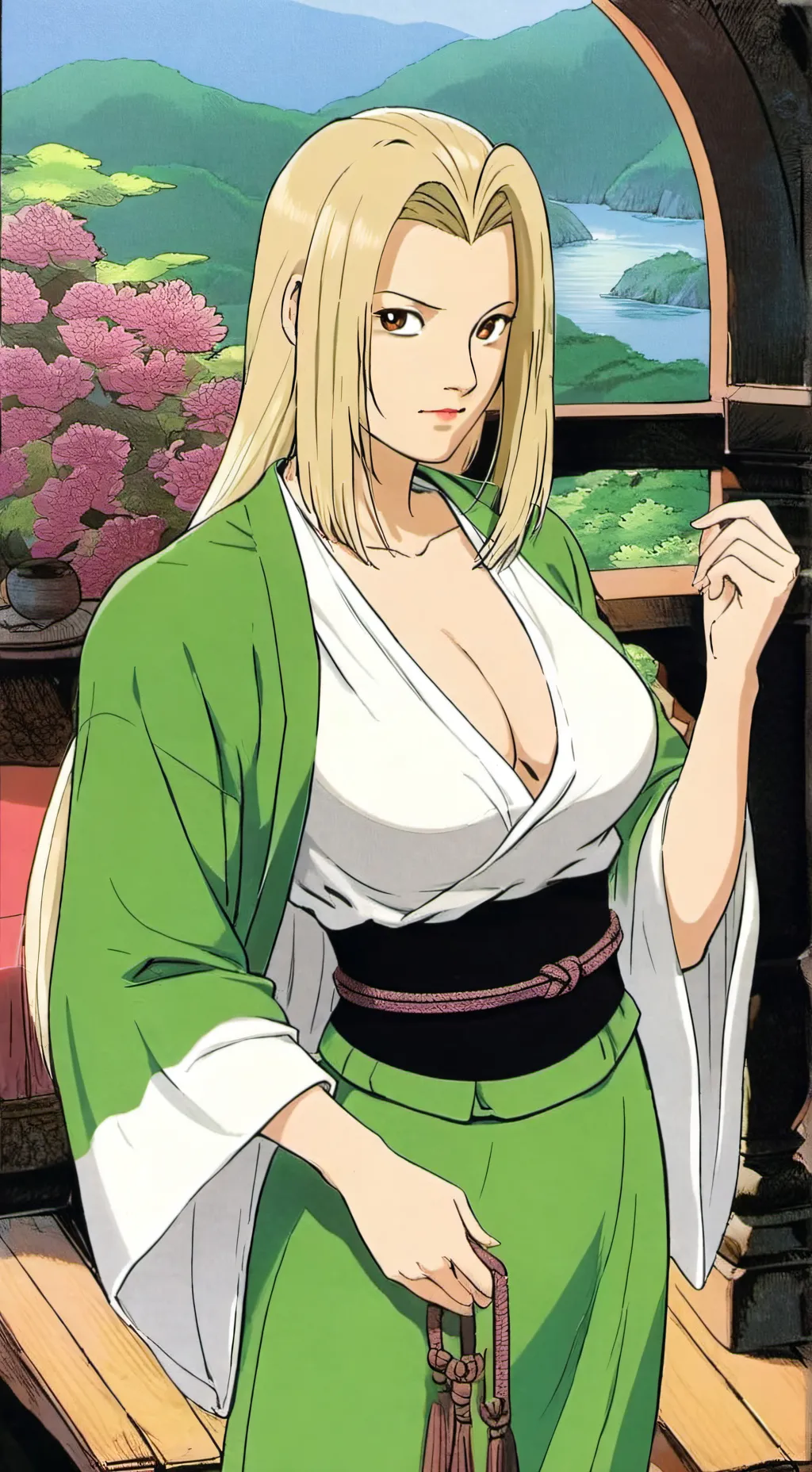 ai character: Lady Tsunade background