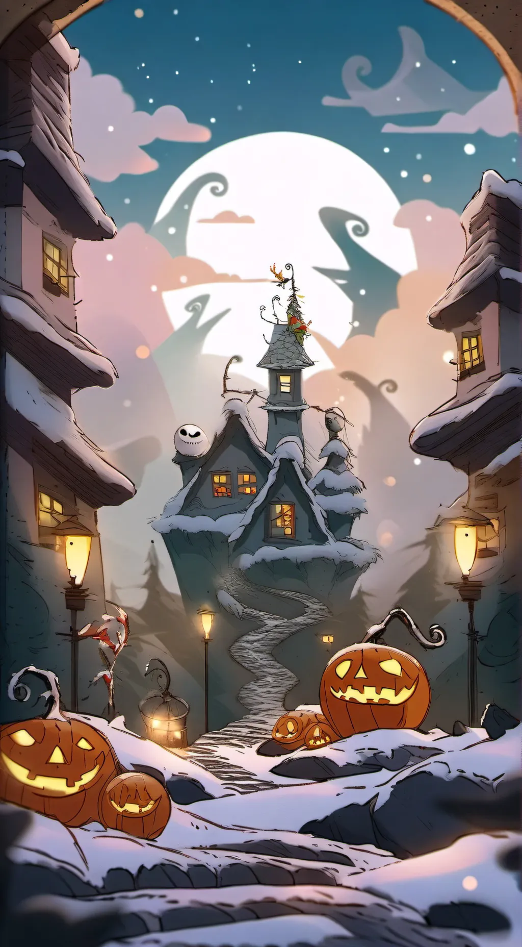 ai character: Nightmare Before background