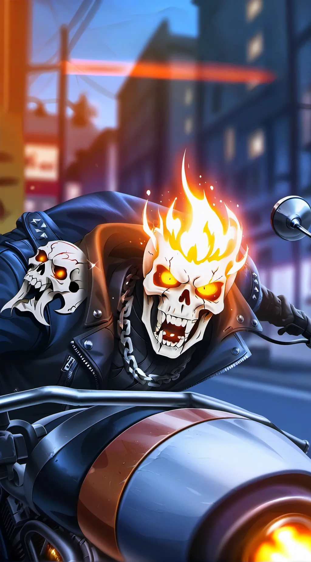 ai character: Johnny Blaze background