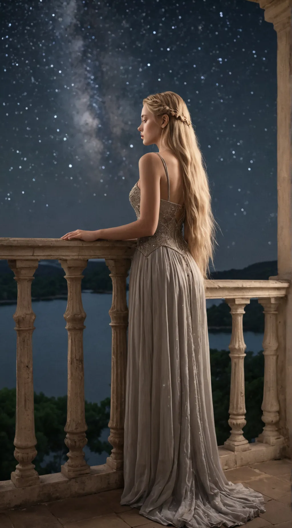 ai character: she needs man background