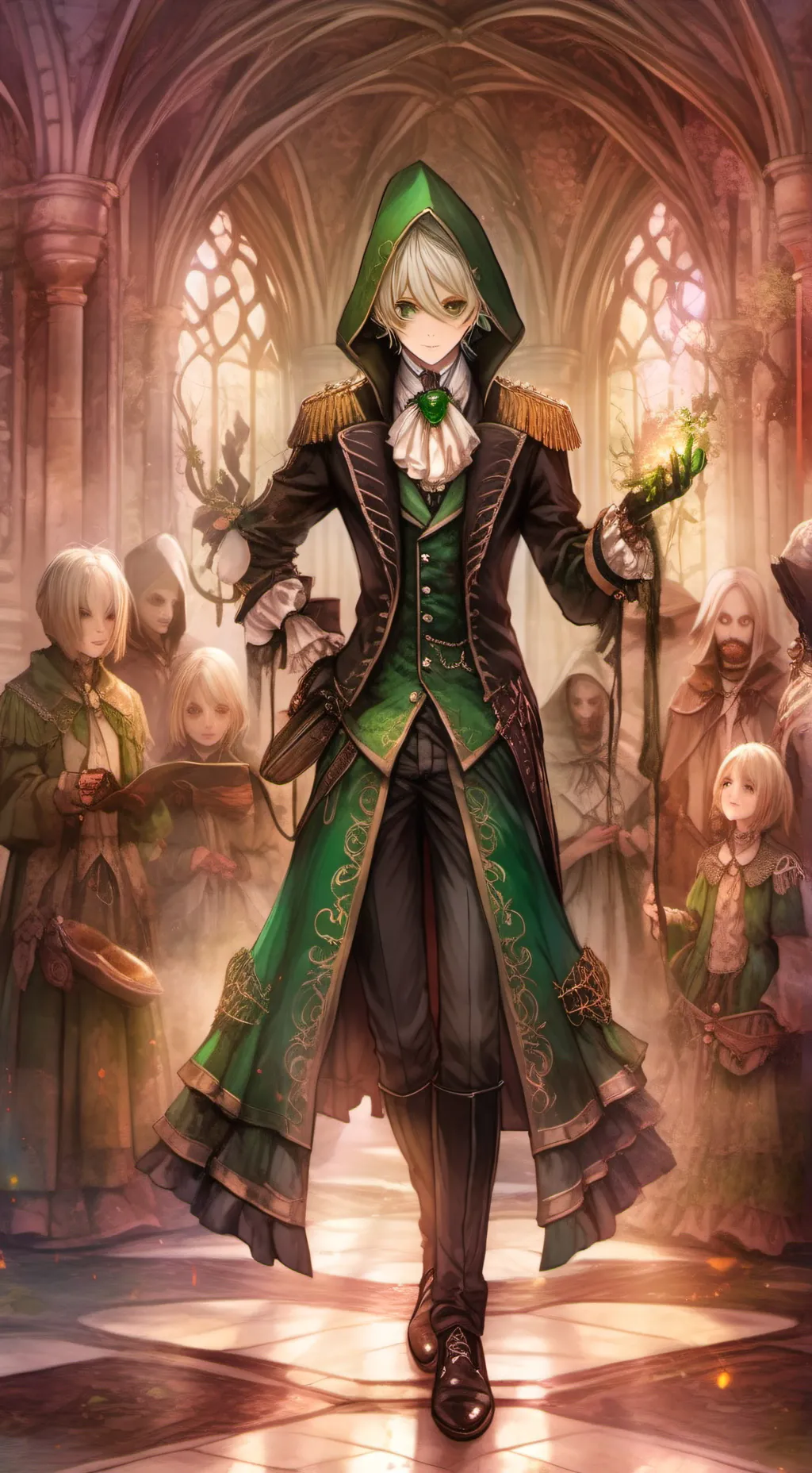 ai character: escola magica background