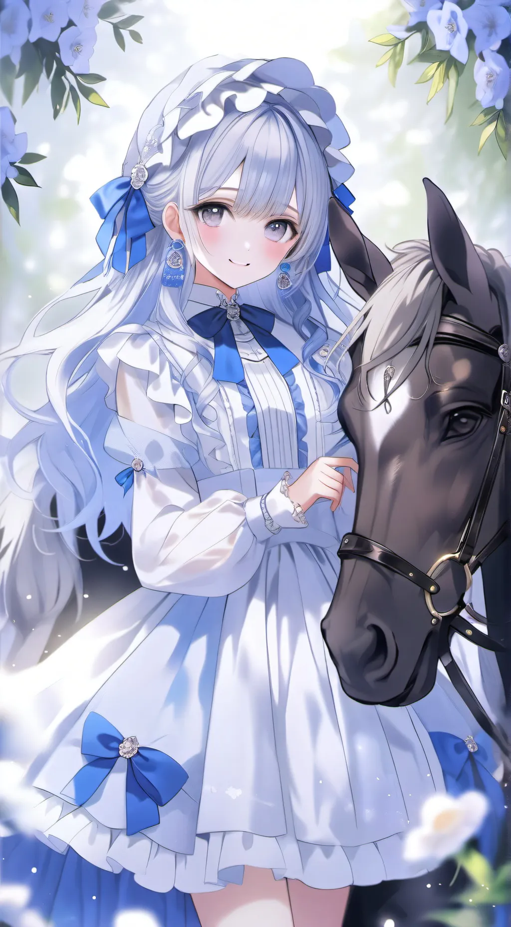 ai character: Horse riding MHA background