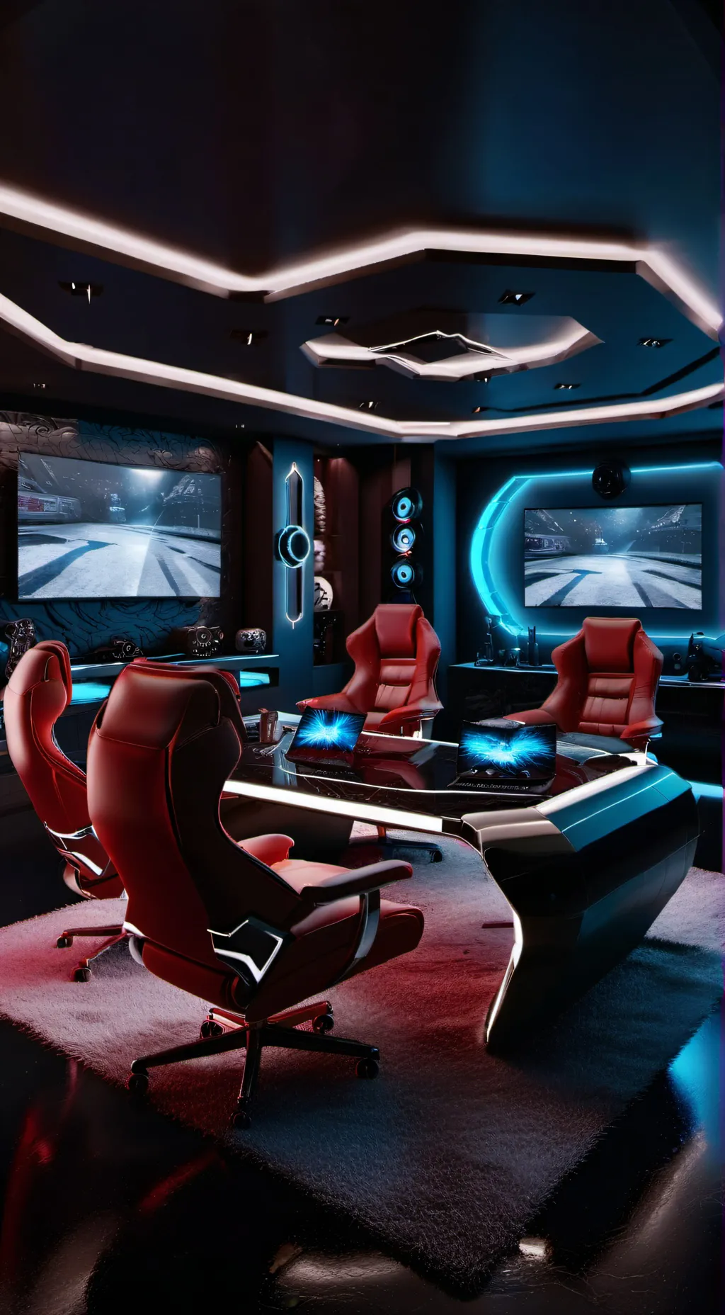 ai character: Man Cave background
