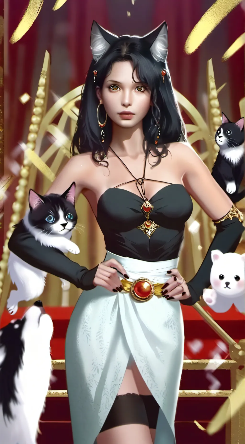 ai character: angelèn  background