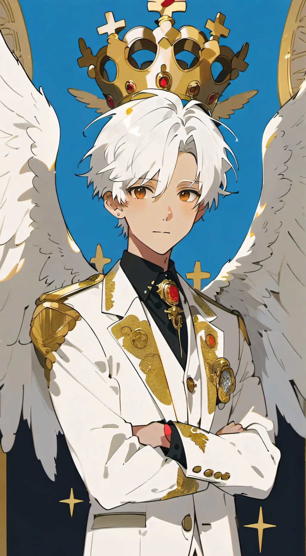 ai character: angel king background