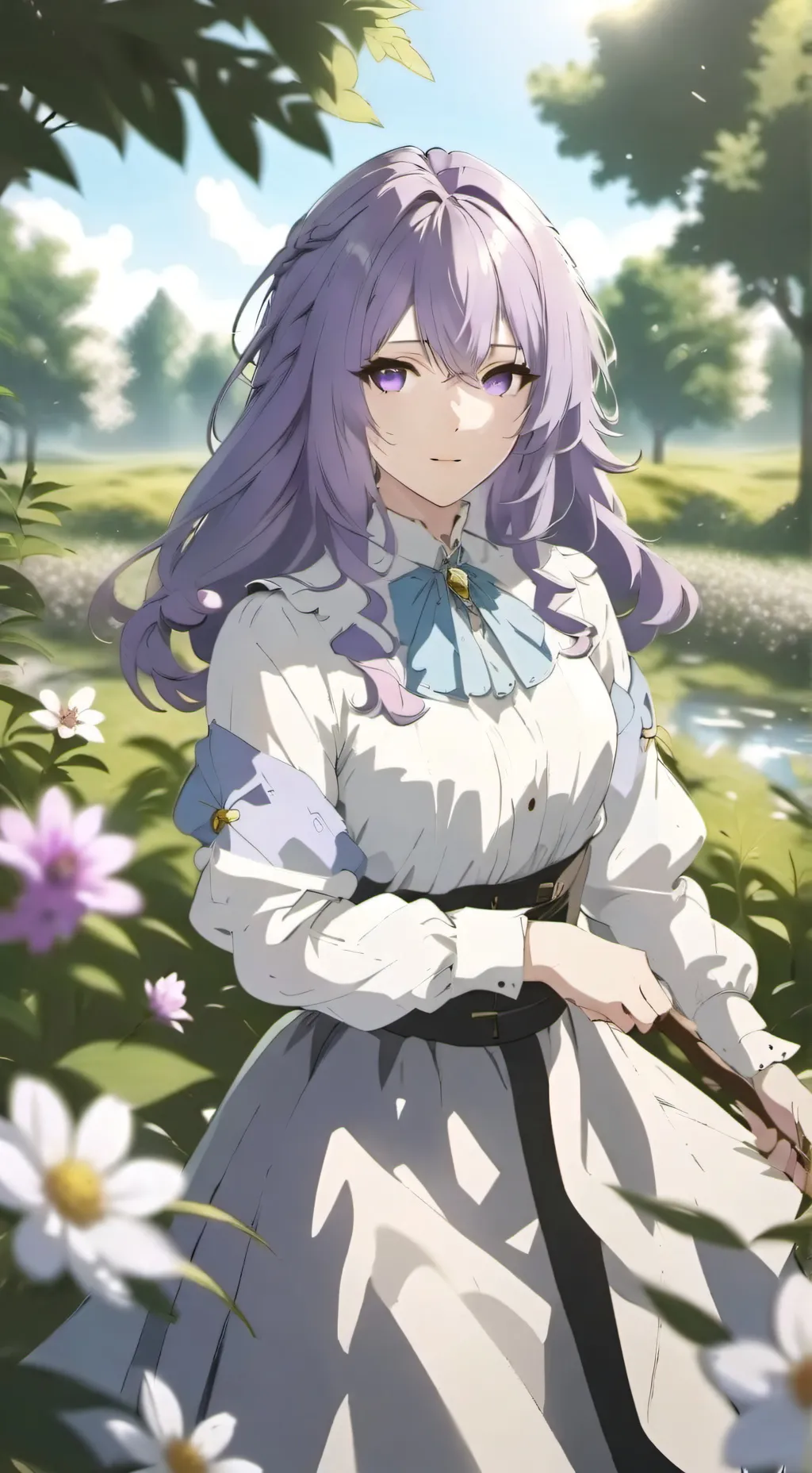 ai character: 💜MARU💜 background