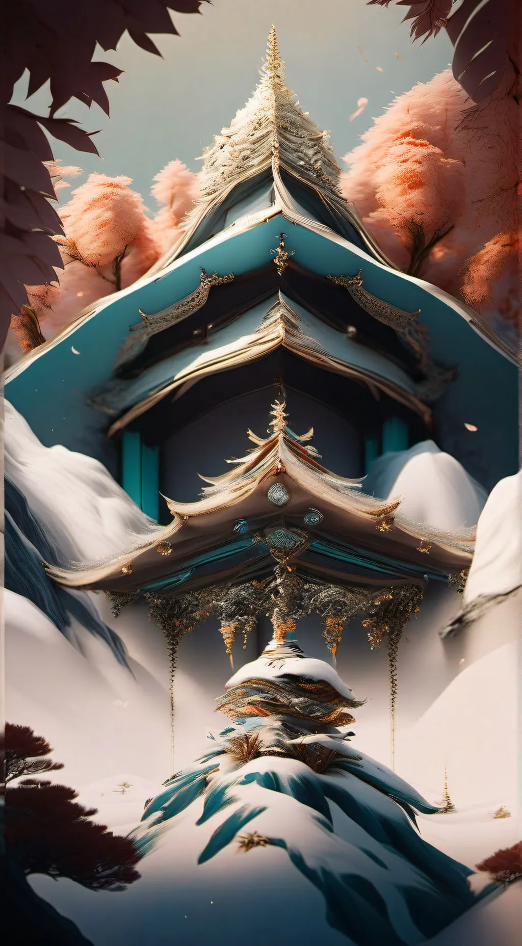 ai character: sun and moon background