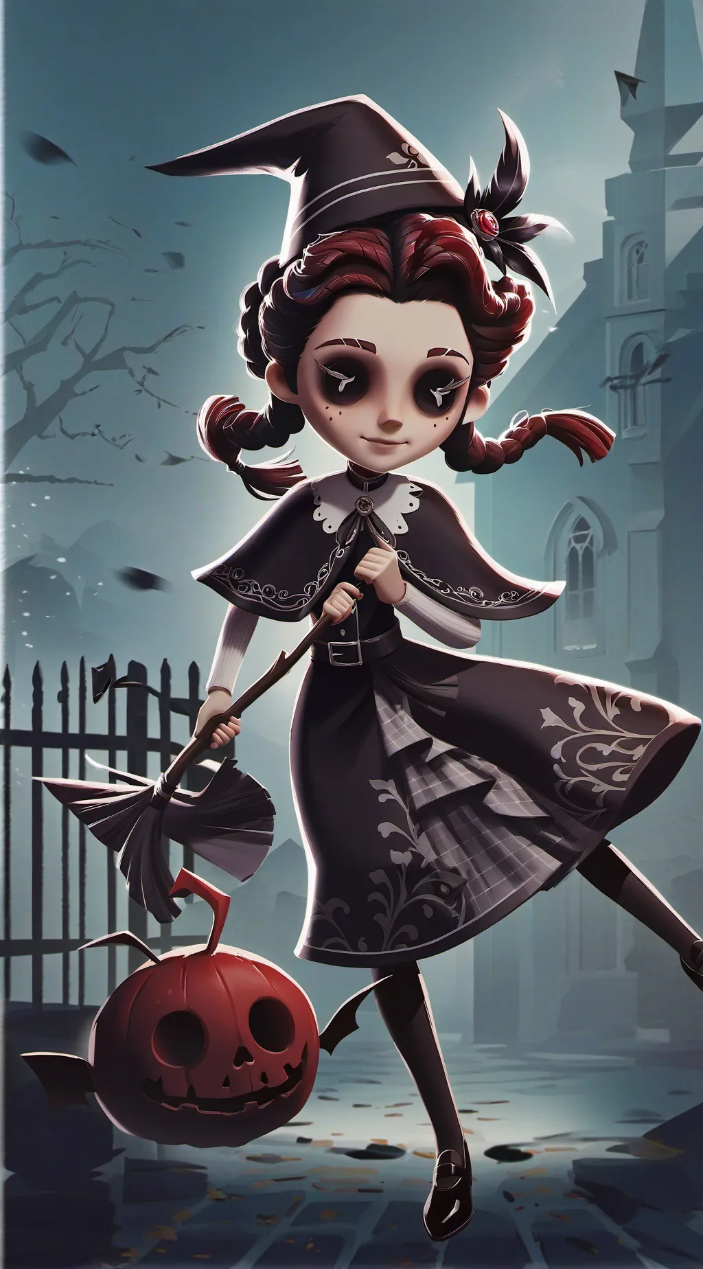 ai character: bloody Mary  background