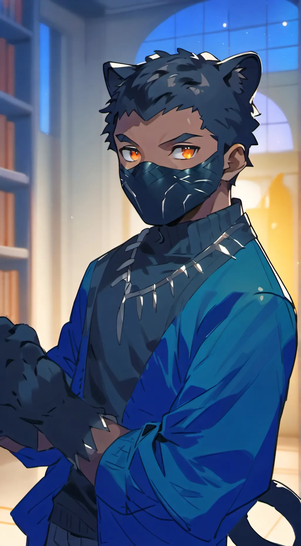 ai character: Midnight Panther Spirit background