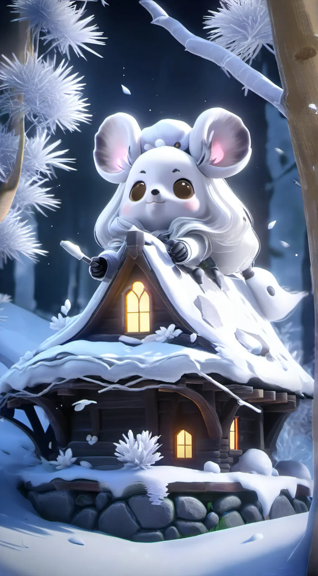 ai character: mha navidad  background
