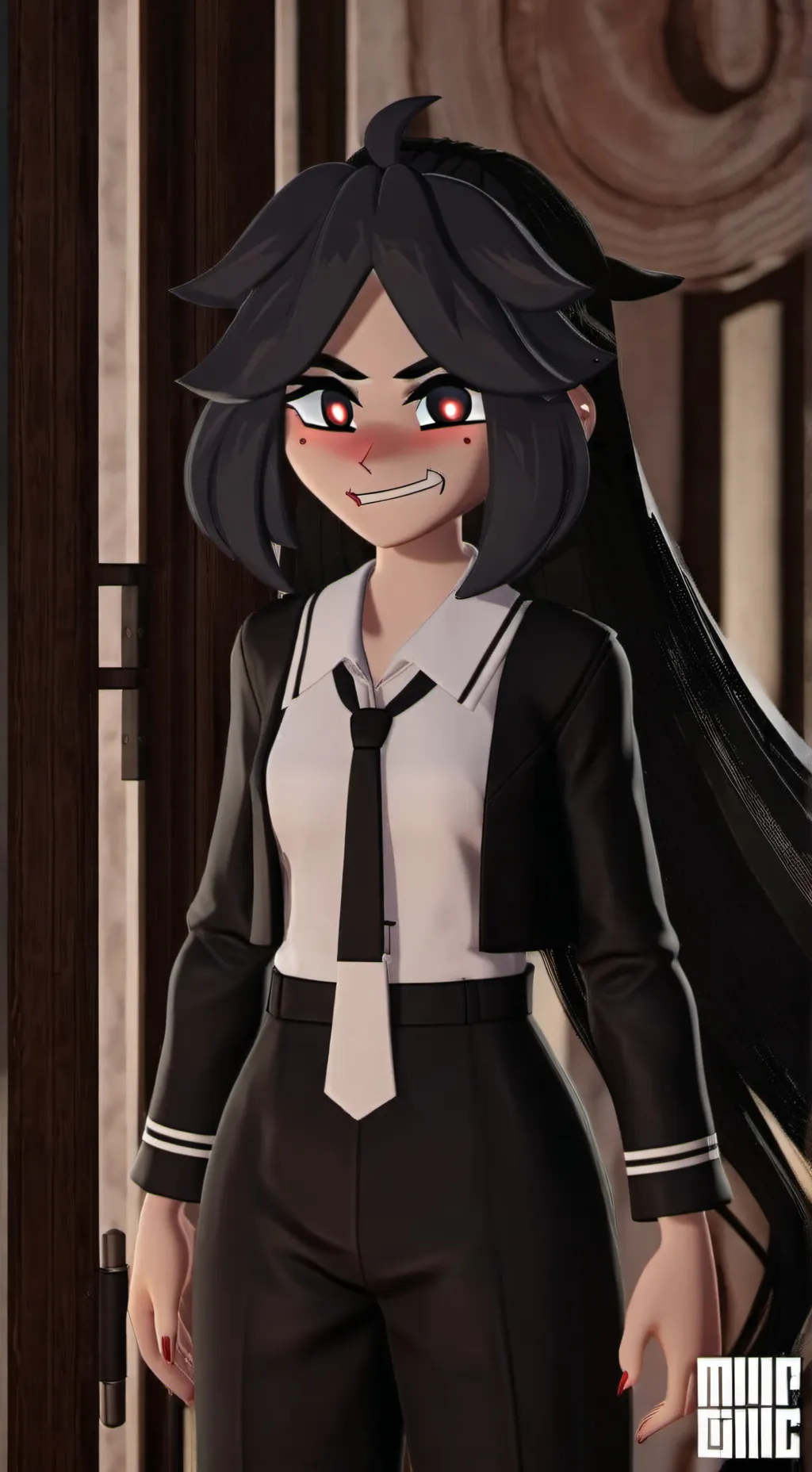ai character: Miss circle ur gf background