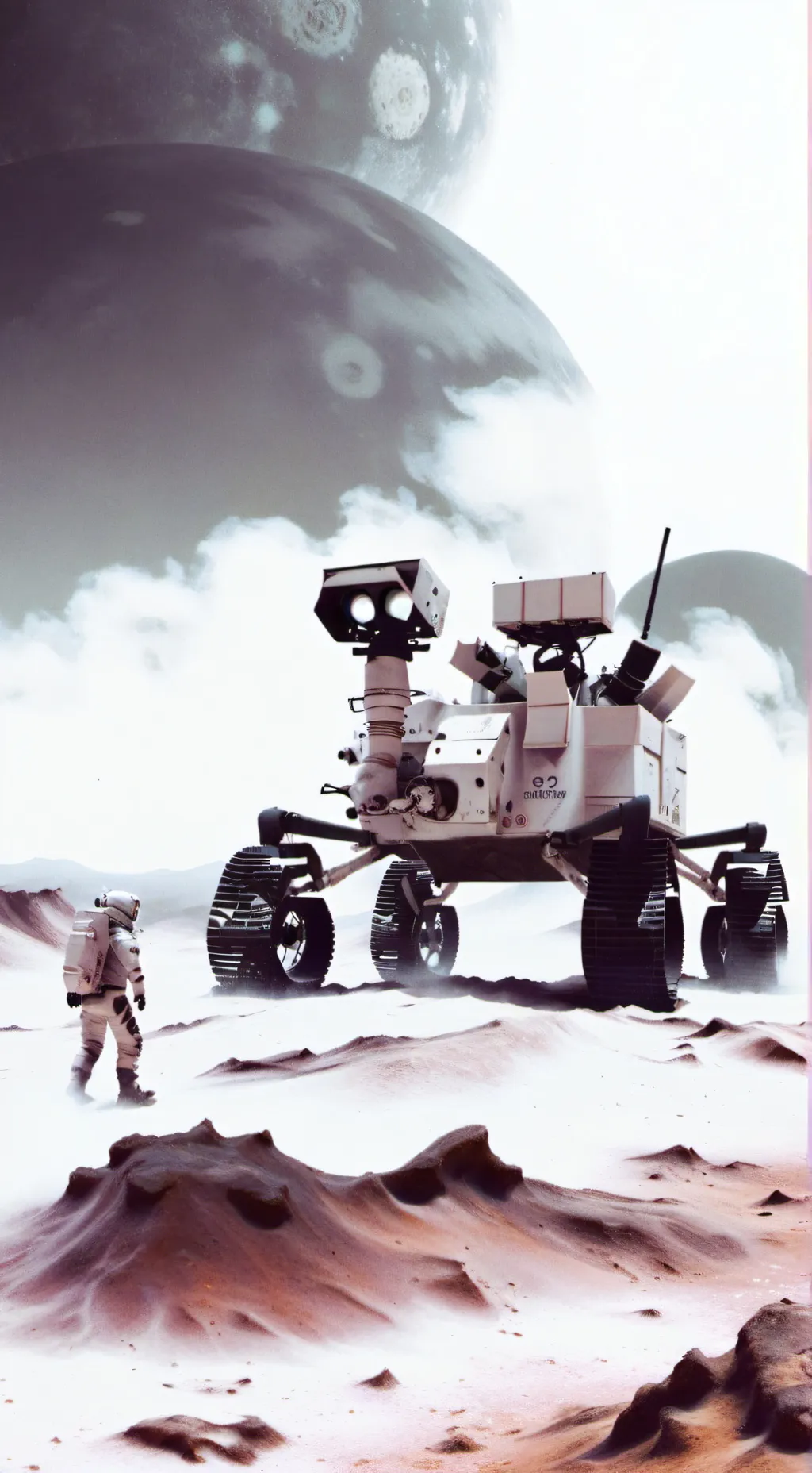ai character: mars rover 😢 background