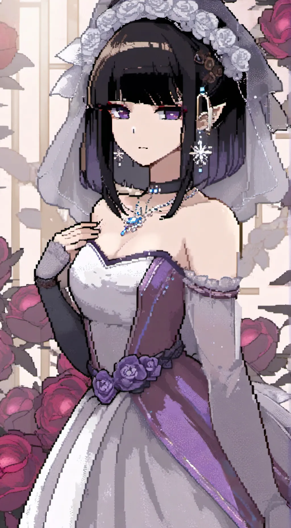 ai character: Rose background